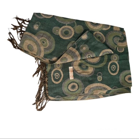Pashmina reversible scarf. 30% silk 70% Pashmina. - Picture 6 of 7